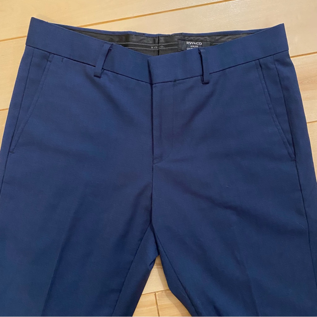 As Seen On Tv- Rw&Co. Dark Blue Slim Men’s Pants, Size 31w
